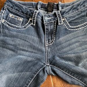 Earl Jean Blue Embellished Pocket Jeans